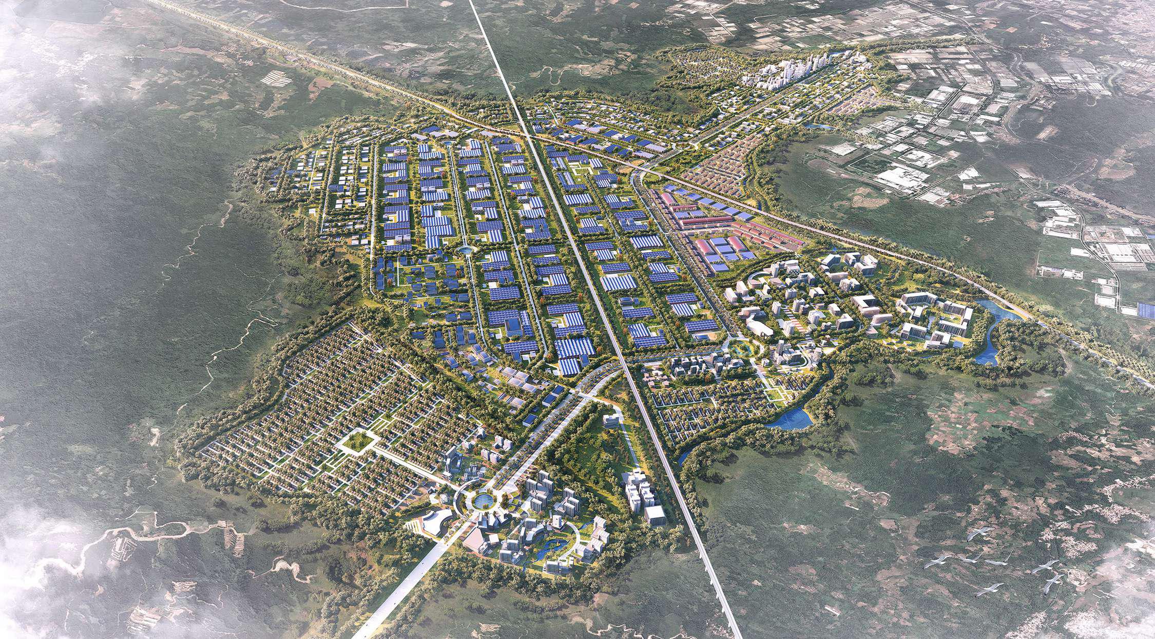 3D Aerial View of Intan Industrial Park